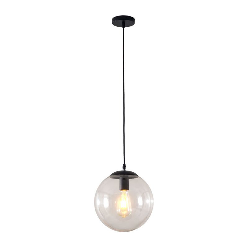 Vetro trasparente sferico minimalista contemporaneo 1 piede chiara 1 piega per il soffitto appeso per tavolo da pranzo