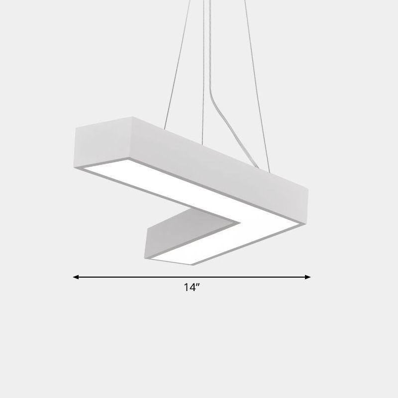Plafond en forme de V Métal Light Light Light Simplicité LED LED FLUMER POUR RAPHER