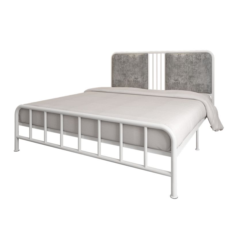 Upholstered Metal Open-Frame Bed 43.3-In High Golden Bed Frame