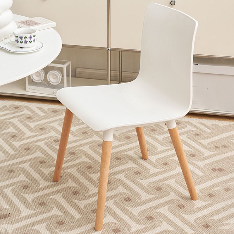 Contemporary Open Dining Chair Wooden Side Chair for Dining Room