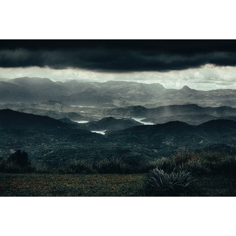 Mural Modern Photography Wallpaper Mountain Range Sitting Room Wall Mural