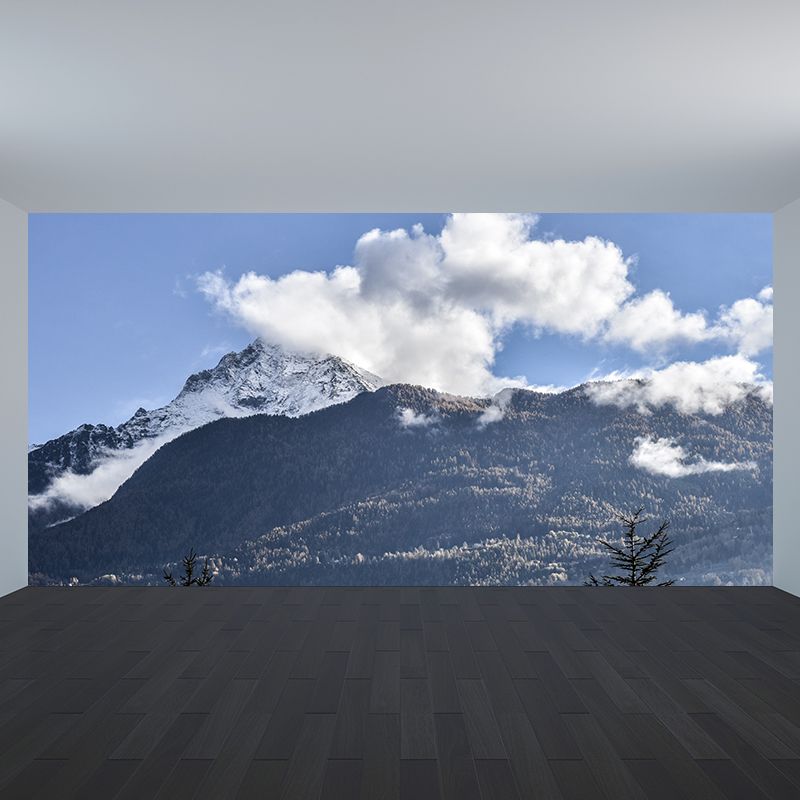 Mountain Landscape Wallpaper Mural Water Resistant Modern Living Room Wall Art