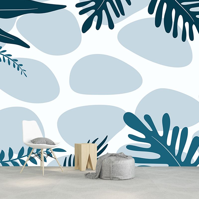 Environment Friendly Mural Tropical Plants Decorative Mildew Resistant Wall Art