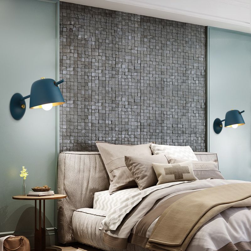 Geometric Wall Lamps Modern Style Metal 1 Light Wall Light Sconce