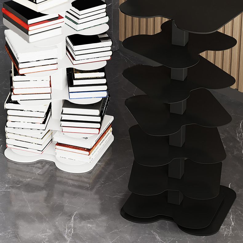 Libreria etagere verticale contemporanea in metallo ripristino aperto per ufficio