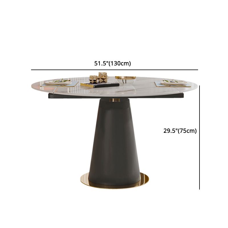 Glam Style Sintered Stone Dining Set 1/2/6/7 Pieces Dining Set for Dining Areas