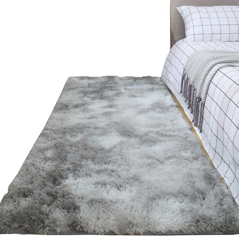 Creative Tie-dyed Rug Funky Shag Indoor Carpet Polyester Non-Slip Backing Rug for Home Decoration