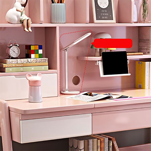 Writing Desk with Storage Drawer Solid Wood Multifunctional Lifting Home Study Desk