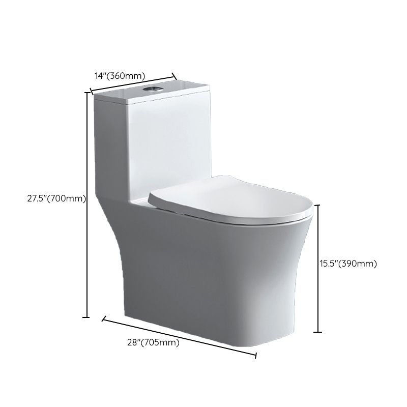 Modern Floor Mounted Toilet Slow Close Seat Included Toilet Bowl for Bathroom