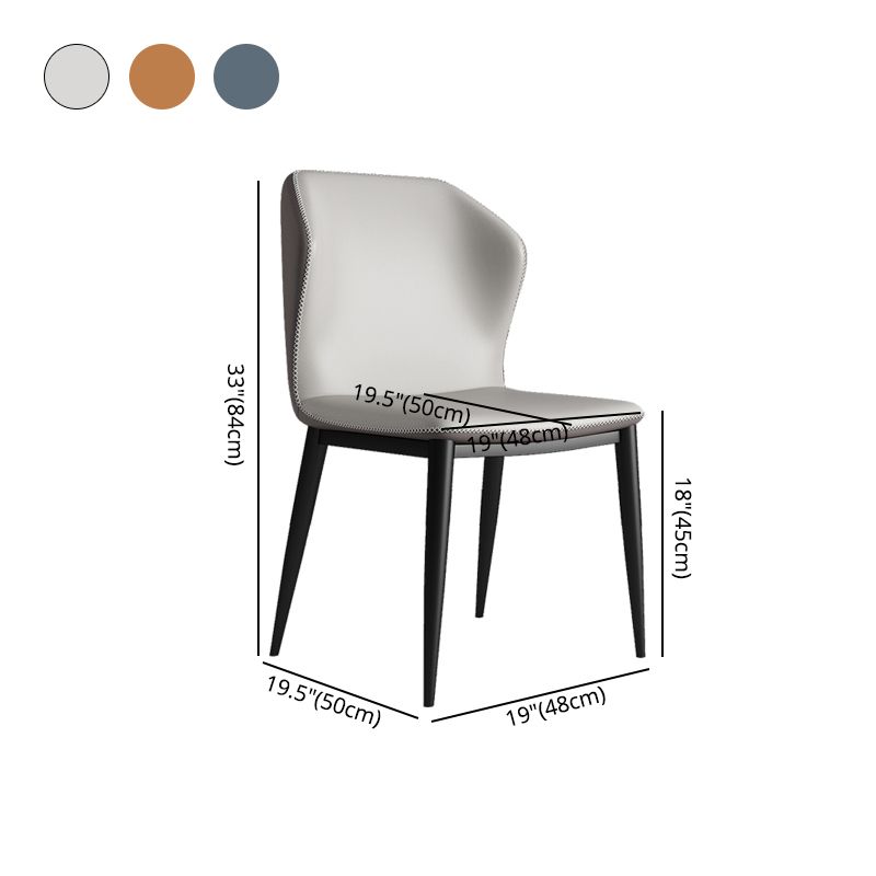 Sillas de comedor de metal industrial, silla lateral sin brazos para uso en restaurantes (juego de 2)