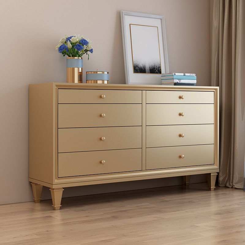 Glam Storage Chest 8 Drawers Storage Chest Dresser for Bedroom