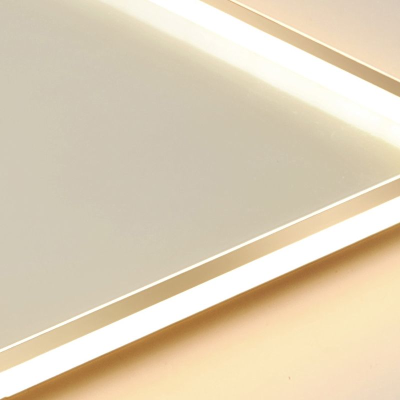 Plafonnier géométrique à LED de style simple, plafonnier en métal