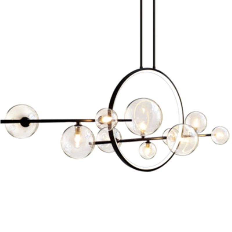 Luci a sospensione dell'isola Globe Modern Metallic lampadario Fidurs di illuminazione per il ristorante