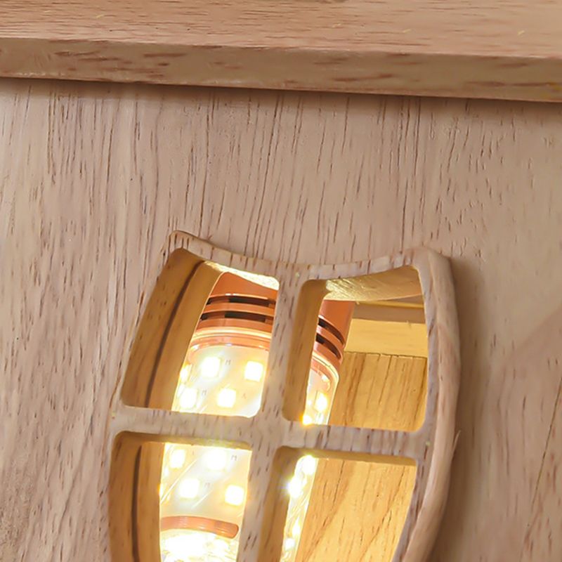 Contemporary Ceiling Lamp Colorful Glass Shade Flush Mount Light Fixture