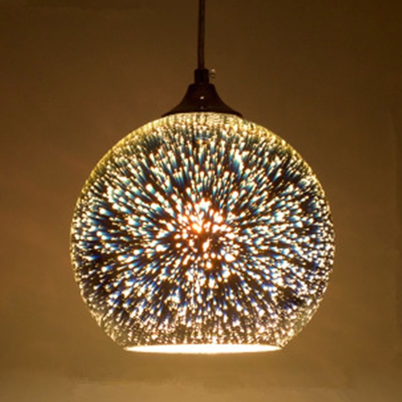 Modernista 1 bulbo de vidrio Kit de luz de vidrio blanco