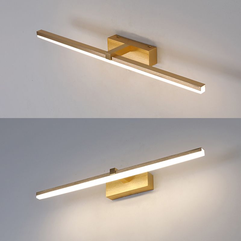 Straight Mirror Light Modern Colorful 1 Light Wall Sconce Fixture for Bedroom