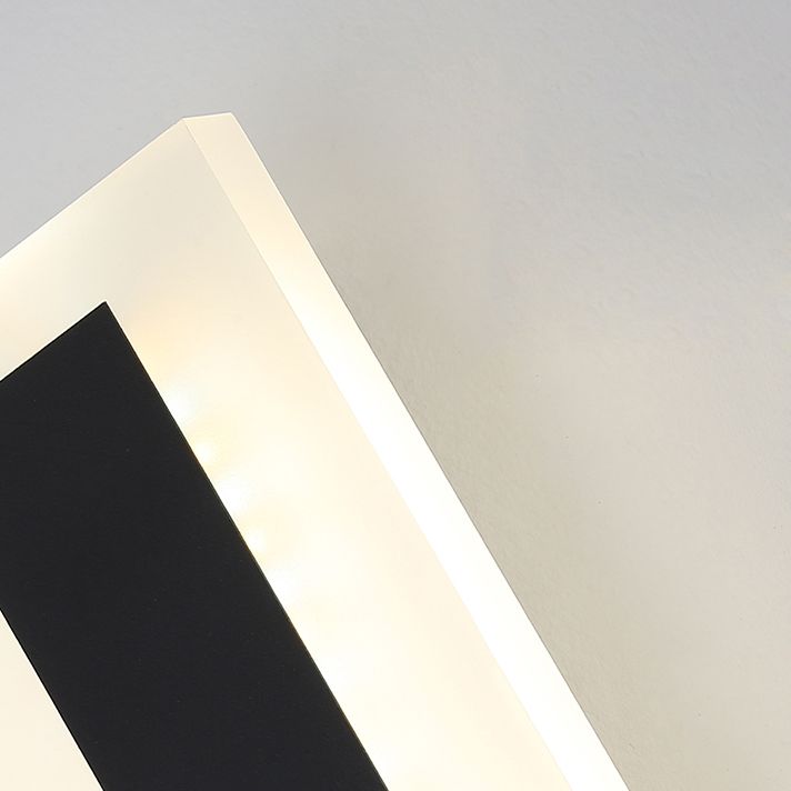 Sconce da parete lineare a 1 luce moderna illuminazione da parete in stile semplice moderno in nero
