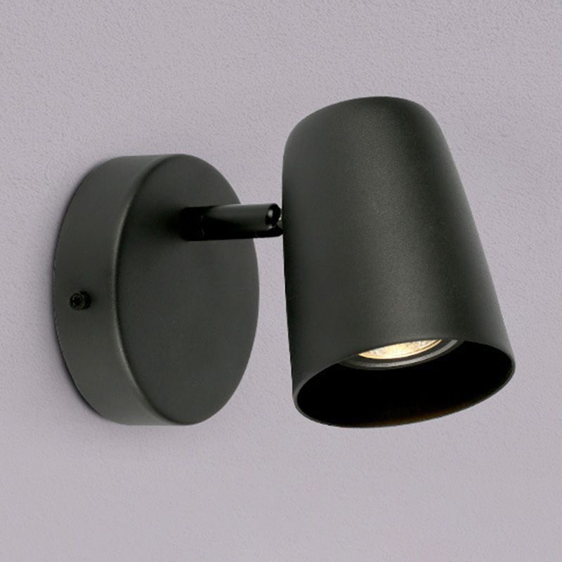 Modernism 2-Light Black/White/Nickel Wall Mounted Sconce Metallic Shaded Wall Light