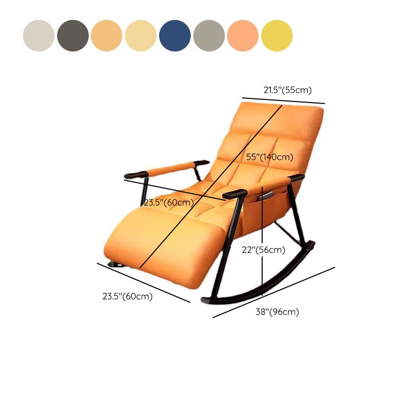 Modern Style Sofa Rocking Chair Single Indoor Rocking Chair with Cushion