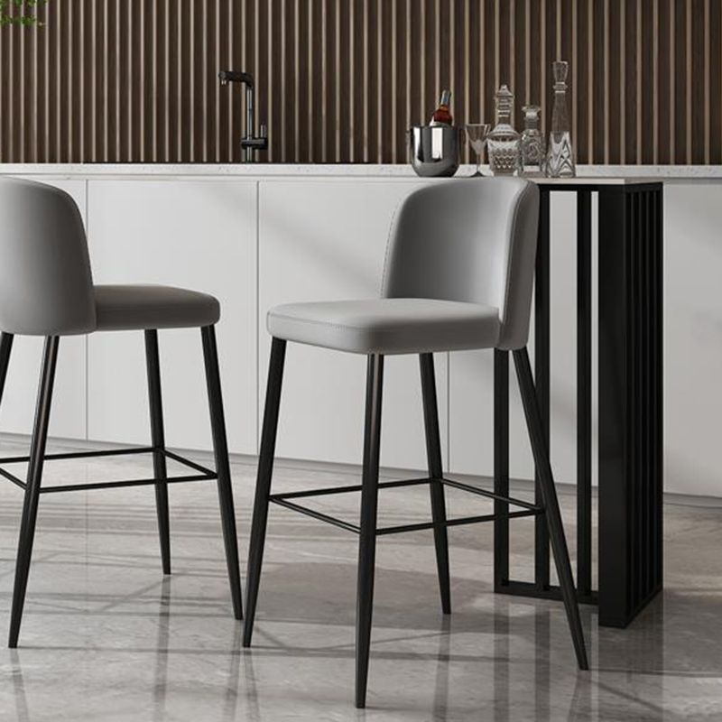 Rectangle Stone Bistro Table Contemporary Pub Table with Double Pedestal