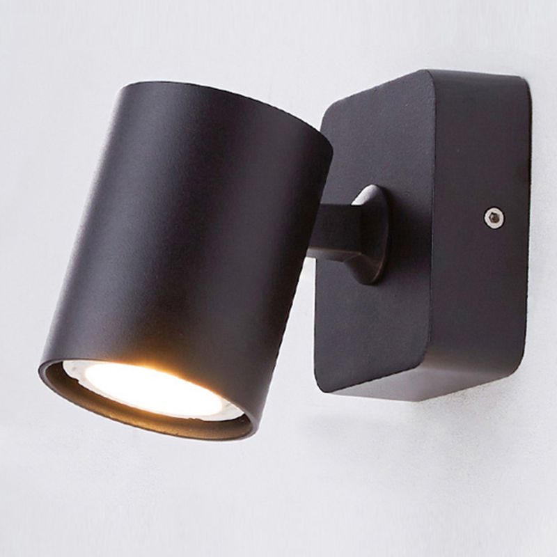 Moderno moderno muro in stile cilindro monte leggero metallo 1 flioncini per parete per camera da letto