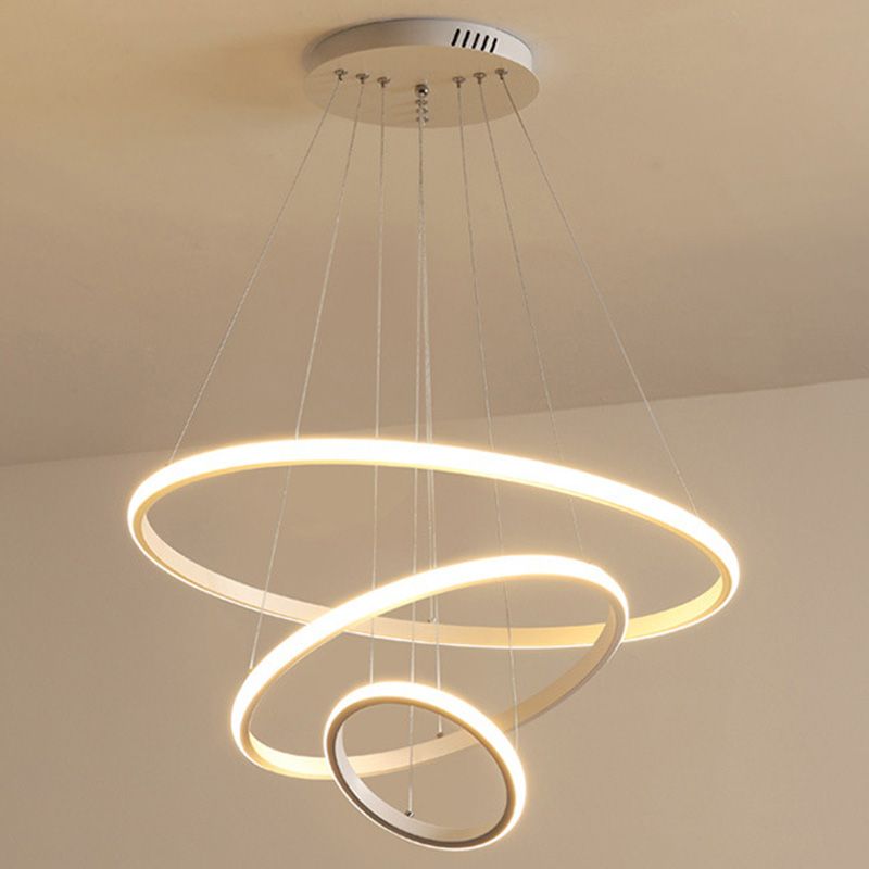 Semplicità ultra-moderna a led orbicolare lampada lampada a sospensione metallica luce a sospensione per ristorante