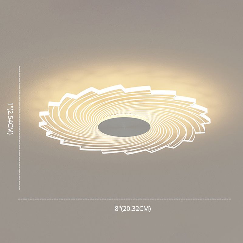 Ultrathin Acrilico Flush Mount Light Minimalista LED Clear Flushmount per Hallway