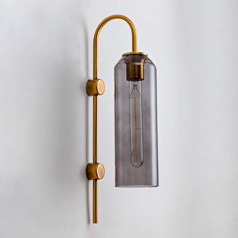 Polish Finish Lighting Industrial Metal/Glass Wall Light for Restaurant