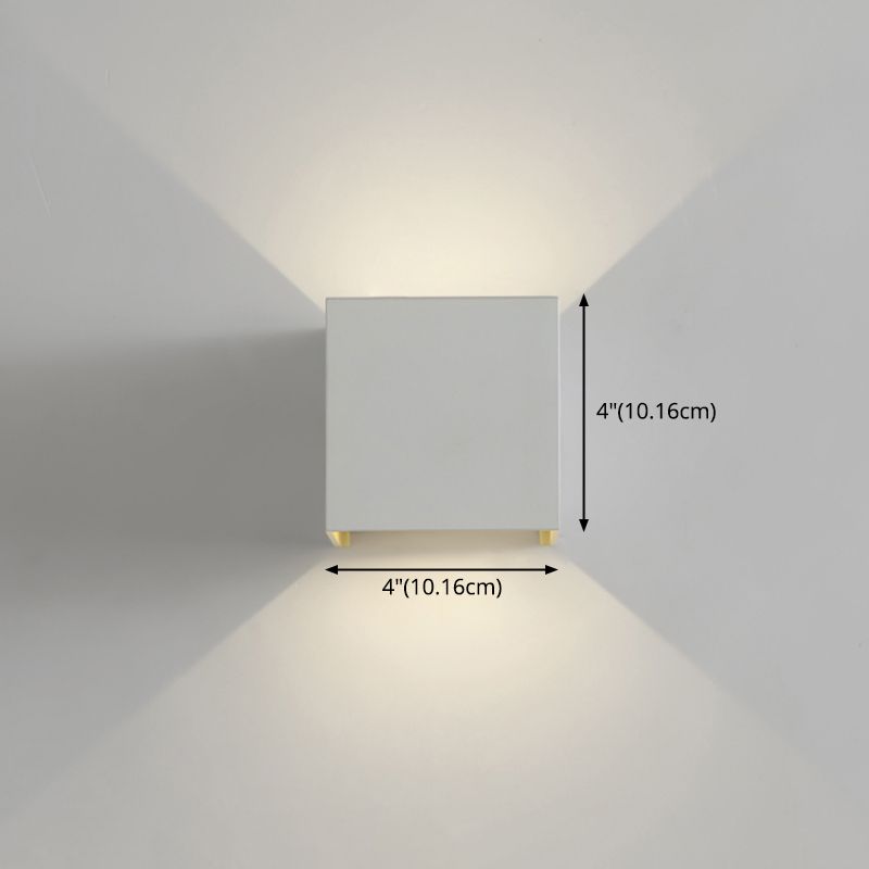 Aluminio de 2 luces Apliques de pared Flexiones de iluminación Geométricas Lámparas de apliques de pared de estilo moderno