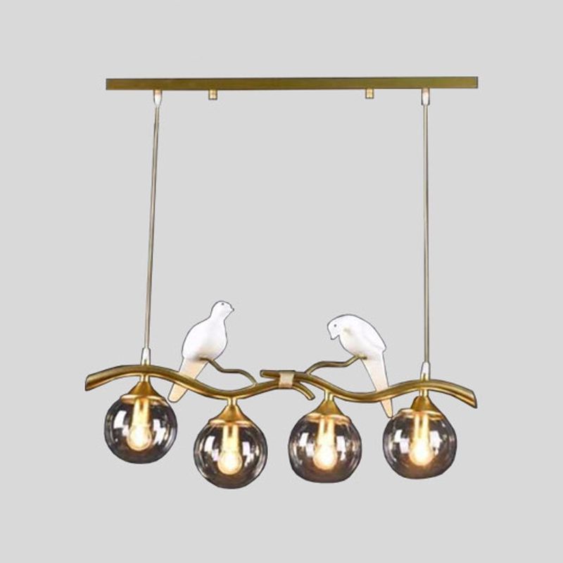 Modern Dining Pendant Light Glass Shade Hanging Light Fixture for Dining Room