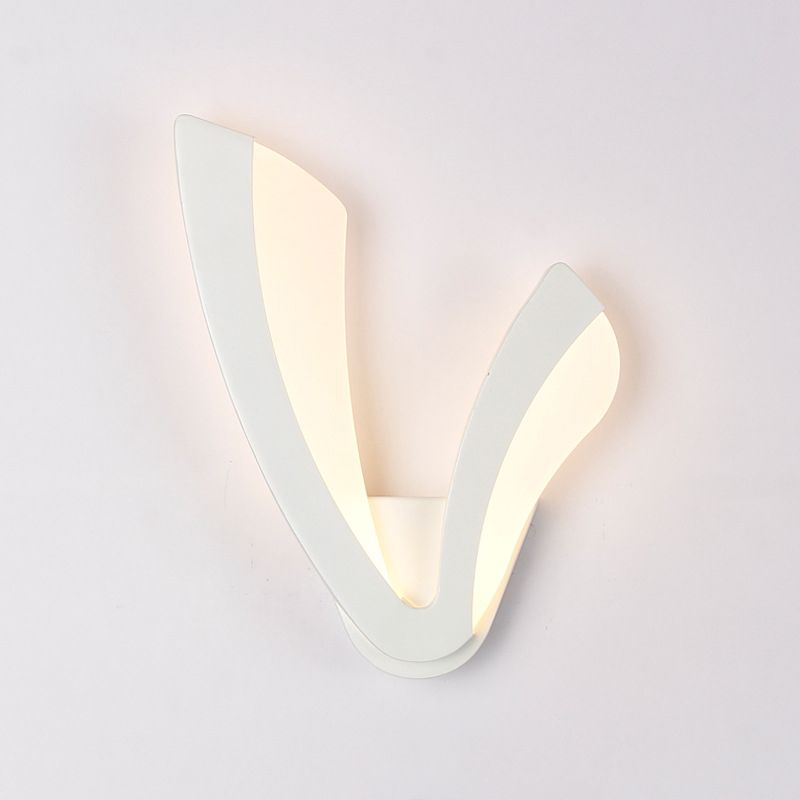 Simple V Shape Wall Lighting Ideas LED Acrylic Shade Wall Mount Light for Living Room Bedroom