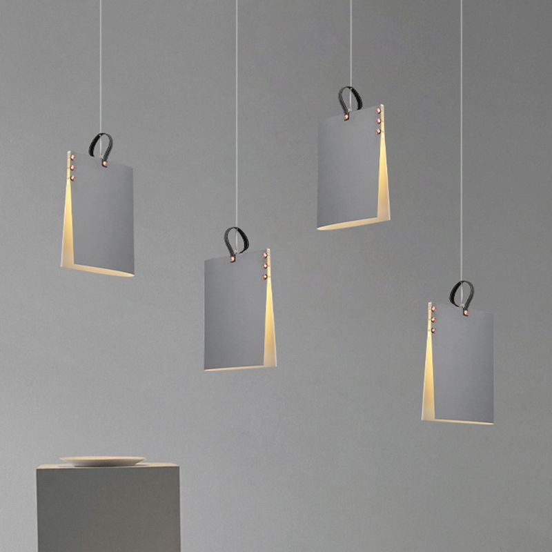 Rectangle Pendant Light Fixture Modern Style Metal Dinning Room Suspension Pendant