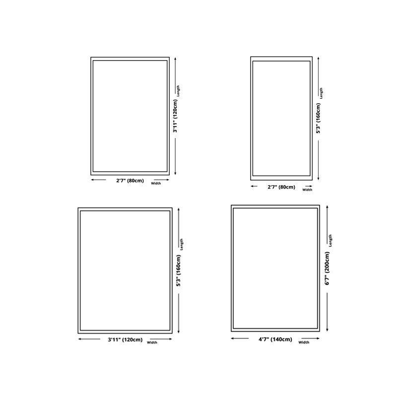 Moderner Wohnzimmer Teppich Geometrisches Muster Polyester Fläche Teppich nicht rutschfest