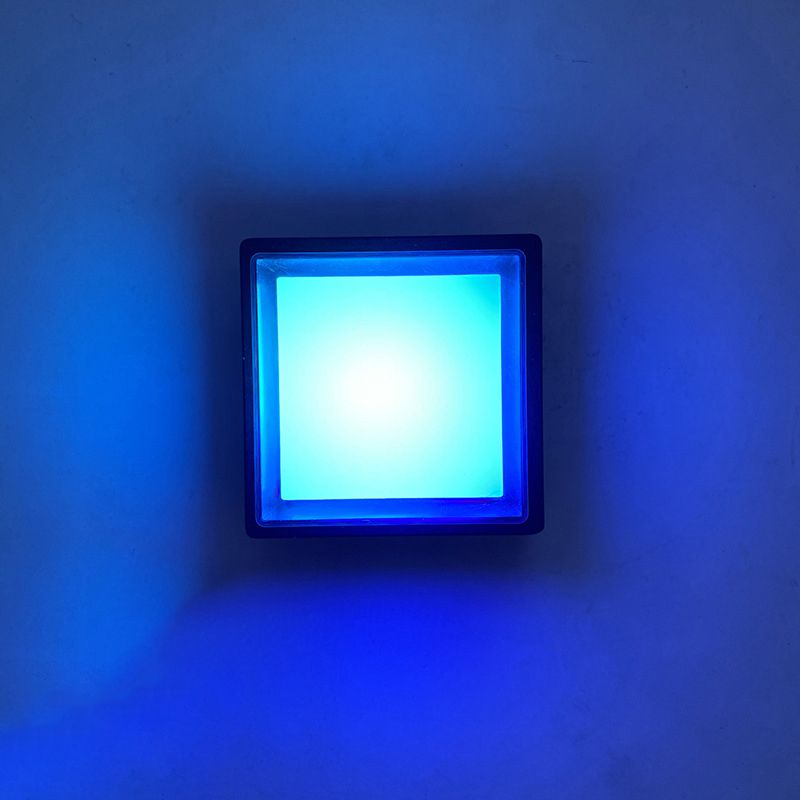 Contemporary Geometric Sconce Light Fixture Metal 1 Light LED Wall Mounted Light