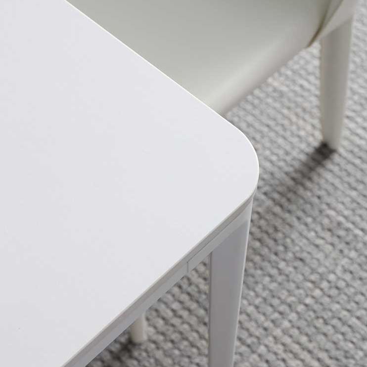 Mesa de comedor de piedra sinterizada Mesa base de 4 patas de estilo simple para comedor