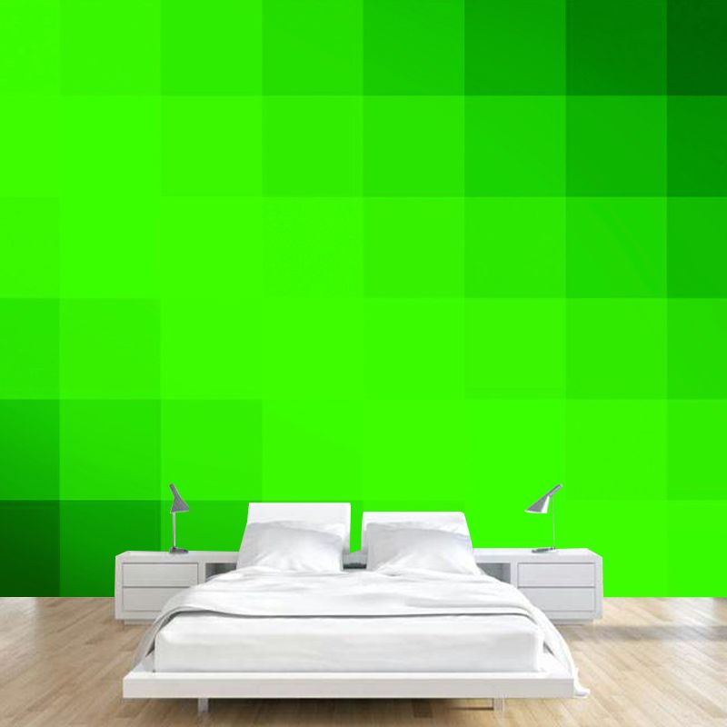 Lattice Geometric Illustration Wall Mural for Dining Room Decoration, Custom Size Available