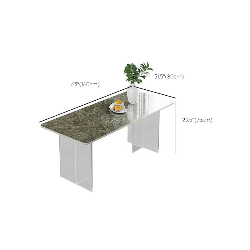 Modern 1/4/5/7 Pieces Dining Set Rectangle Stone Dining Table for Dining Room