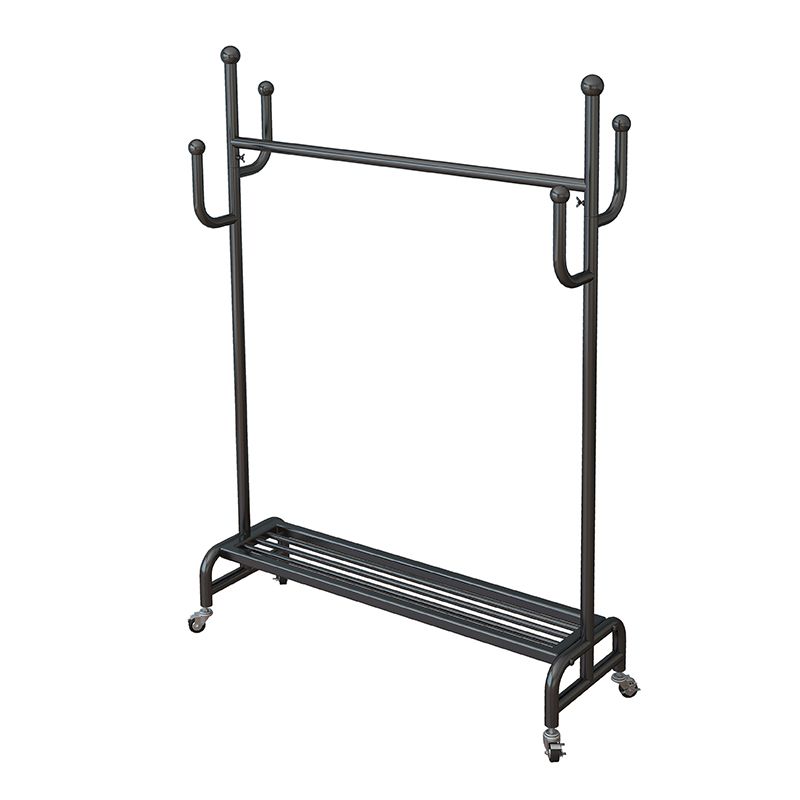 Metal Iron Open Armoire Contemporary Style Armoire with Clothing Rod