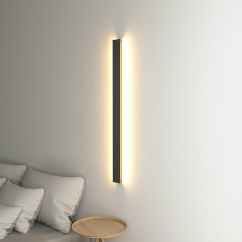 Creatieve minimalistische stijl lineaire wandkandelpas aluminium 1 lichte staten