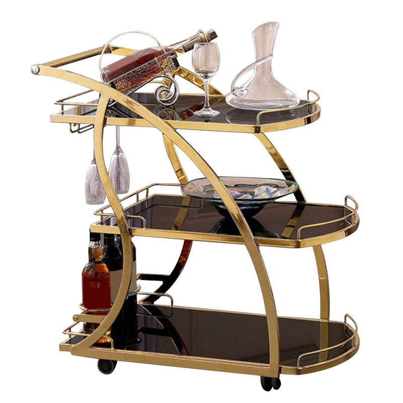 32.68" High Contemporary Prep Table Rolling Metal Prep Table for Kitchen