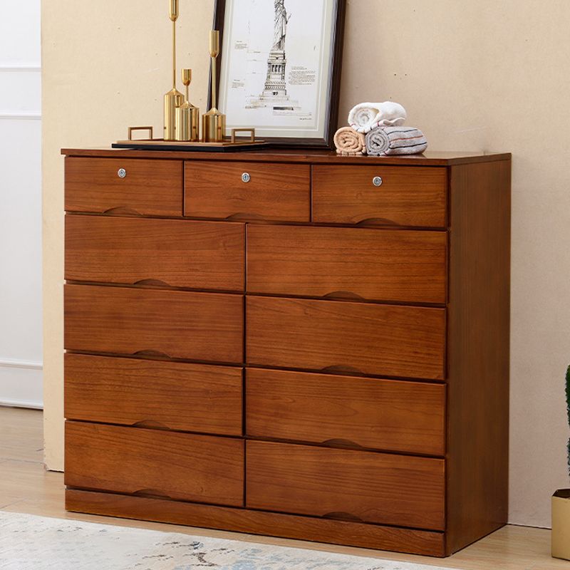 Traditional Solid Wood Storage Chest Soft-Close Drawers Bedroom Dresser