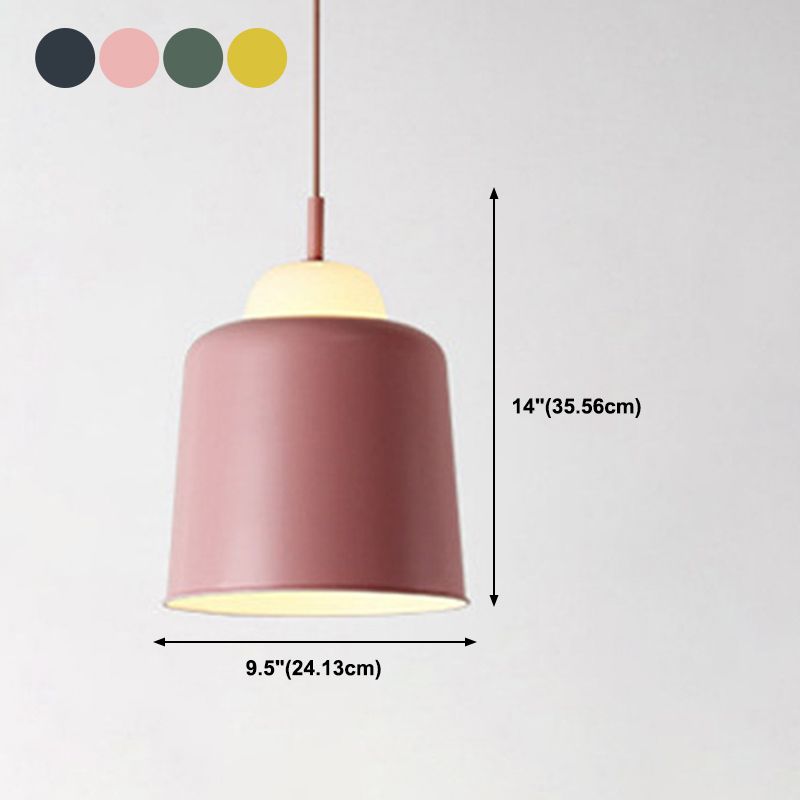 Metallschüssel -Form hängende hängende Licht minimalistische Suspension Anhänger Licht