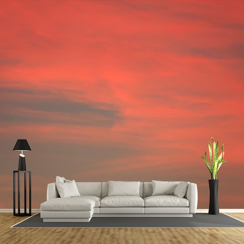Sky Photo Mural Wallpaper Wall Art for Bar and Coffee Shop, Stain Resistant