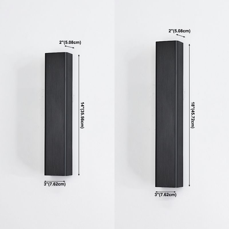 Square Shade Metal Murce Galce Modern Style 2 LICTES ÉCLAIRAGE MURD