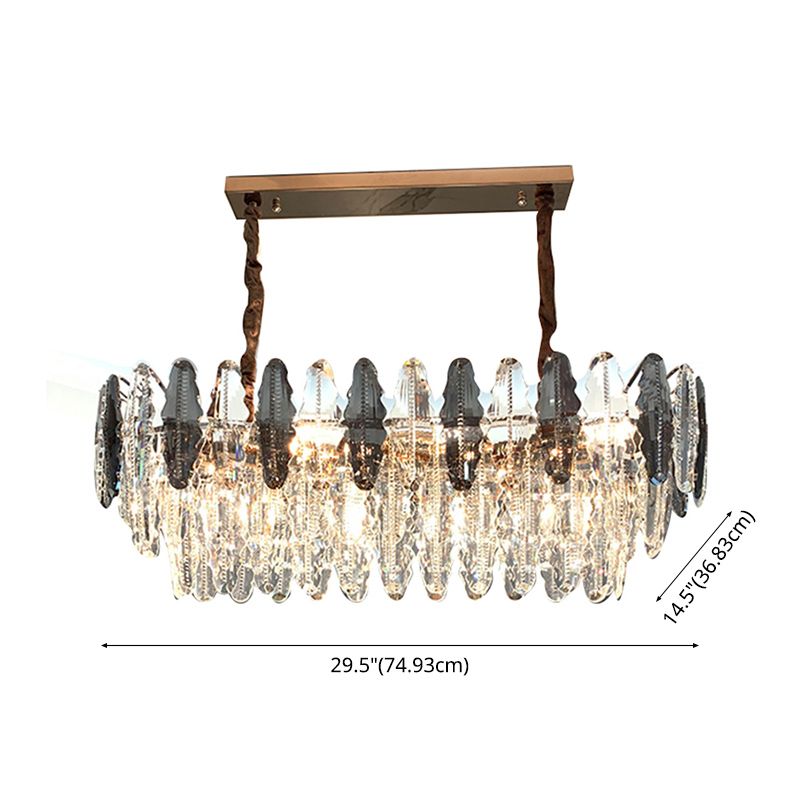 Linear Isola Lucizia a ciondolo Linea Linea Lighting Hanging Island Lights in grigio