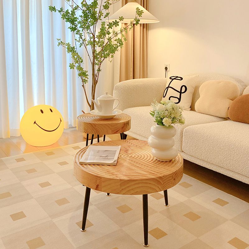 Scandinavian 1 Single Coffee Table Solid Wood Cocktail Table