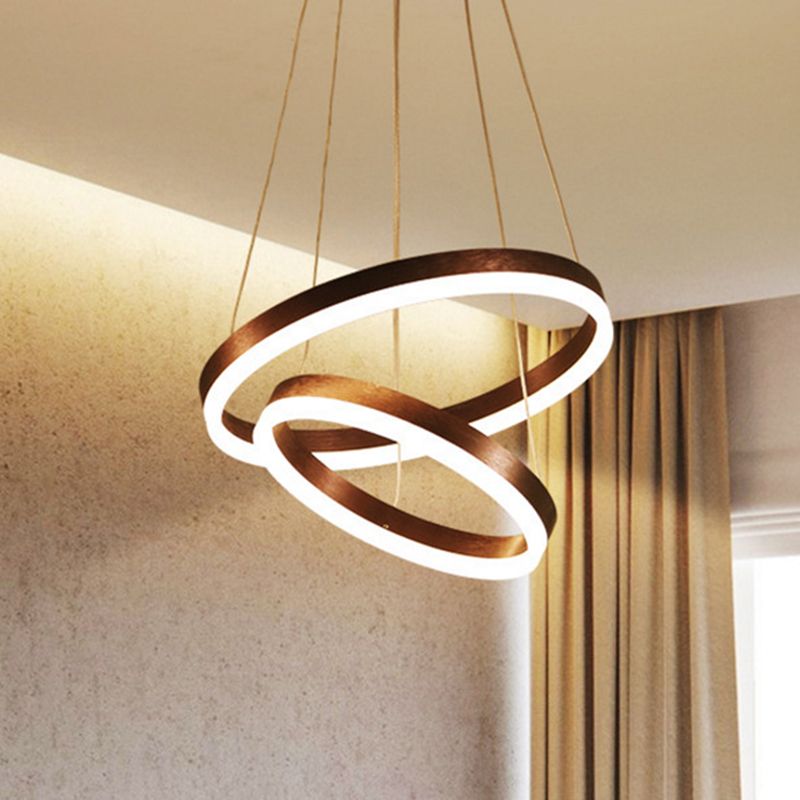 Adjustable 1 Light Linear Chandelier Lighting Fixtures Modern Style Metal Chandelier Light