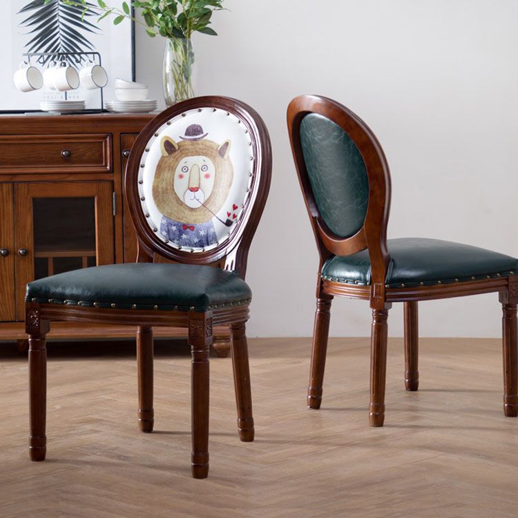 Wooden Dining Side Chairs Victorian Style King Louis Back Side Chair, 20'' Wide