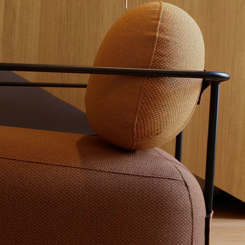 Modern Living Room Cushion Back Arms Included Fabric Arm Chair