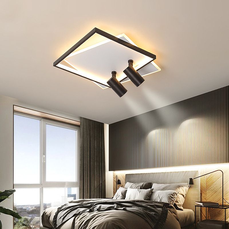 Moderne LED-plafondlamp met inbouwverlichting voor kledingwinkelwoonkamer